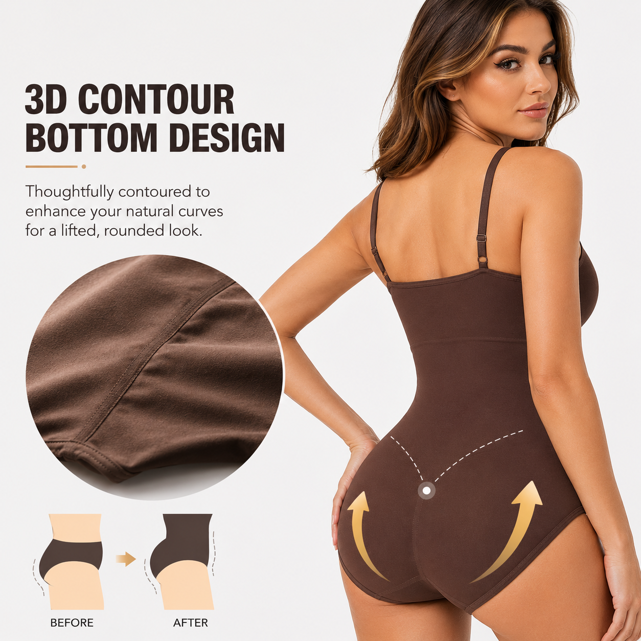 LuviGlow FormFit™ Bodysuit — fabric and design detail close-up
